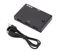 Mipcase Conmutador Divisor de Vídeo 3x1, Selector de Vídeo HD 4k 30hz 3D, Abs Negro, 3 Entradas y 1 Salida, para TV y PC