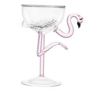 Mipcase Copa de Flamingo de Vidrio Rosa Vaso para Fiestas para Hogar y Celebraciones
