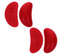 Mipcase Copas Sagradas Mini para Adivinación Feng Shui de Plástico Color Vino Tinto, Juego de 2 Pares para Rituales Espirituales y Decoración Mística Hogar