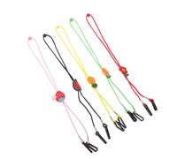 Mipcase Cordón para Infantil Ajustable 5 Piezas Diseños de Dibujos Animados, Soporte Antipérdida, Liviano y Cómodo para Actividades Escolares y Uso Diario en Niños