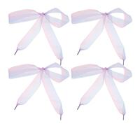 Mipcase Cordones Planos Anchos de Organza Degradados 4 CM de Ancho 4 Piezas de 12 M para Zapatillas Deportivas y Botas Cordones Suaves de Cinta para Calzado Casual y Urbano