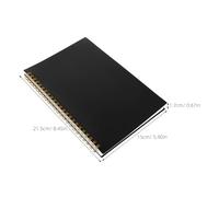 Mipcase Cuaderno Cuadriculado de Contabilidad Empresarial Libro de Registro de Gastos con Hojas en Blanco Tamaño Mediano Tapa PP Resistente para Gestión Financiera y Seguimiento de