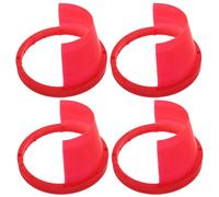 Mipcase Cubiertas de Altavoces para Protector de Agua 4 Piezas Resistentes Intemperie de Plástico 6,5 Rojo y Altavoces de Puertas de Coche Radio Estéreo Altavoz de Coche