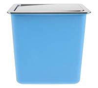 Mipcase Cubo de Basura Empotrado para Encimera Pequeño 430 Acero Inoxidable con Tapa Abatible y Cubo Plástico Extraíble Adecuado para Cocina Oficina y Restaurante