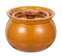 Mipcase Cuenco de Cerámica para Cocinar Sopa Tapa Capacidad 500 Ml Fácil de Limpiar para Uso en Cocina Casera y Restauración