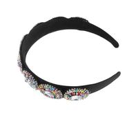 Mipcase Diadema Barroca De Strass Para Mujer Accesorio De Cabello Elegante y Hecho Mano Para Bodas y Fiestas Tocado Retro Perlas y Brillantes