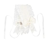 Mipcase Diadema de Encaje Lolita para Mujer 1 Unidad Tamaño Único Color Crema Estrellas Accesorios Cabello Uso Diario y Fiestas Cosplay