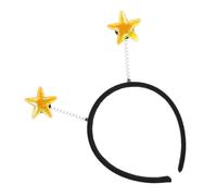 Mipcase Diadema de Estrellas para Fiesta 1 Unidad Tamaño Único Color Amarillo Tela y Metal Tocado de Estrella para Mujer Accesorios para Decoración en Festivales y Cumpleaños