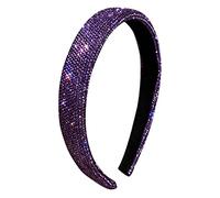 Mipcase Diadema Morada de Rhinestone Delicada y Duradera para Niñas y Mujeres, Tocado de Disfraz Adecuado para Fiestas de Diosas y Juegos de Rol
