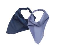 Mipcase Diadema Tipo Bufanda Triangular 2 Piezas, Pañuelos Cabello De Chiffon Suave, Elásticos Para Mujer, Accesorios Versátiles Para Uso Diario y Maquillaje, Colores Sólidos, Talla Única