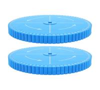 Mipcase Discos Kumihimo para Trenzar Cordones 72 Posiciones Redondo y Cuadrado Herramienta Manual para Pulseras DIY Kit de 2 Piezas para Hacer Pulseras de Amistad Accesorio para Tejer