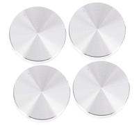 Mipcase Discos Redondos de Aluminio para Mesa de Vidrio 4 Uds Adaptadores para Mesa de Té Almohadillas Antideslizantes para Escritorio Accesorios para Muebles M8 60Mm