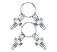 Mipcase Émbolo Indexador con Resorte de Acero Inoxidable M6 Pasador de Tracción con Anillo 4 Piezas para Aplicaciones Industriales y Equipos de Precisión Bloqueo Seguro y Liberación