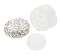 Mipcase Envase Rellenable para Crema de Ojos 30 Adornos de Pedrería Frascos Cosméticos Pequeños de Viaje Tarro Compacto para Gel y Crema Facial Adecuado para Cuidado de la Piel en