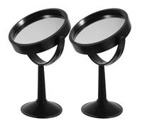 Mipcase Espejos Ópticos Experimentales Cóncavo y Convexo Giratorios de Pie, 2 Piezas, Material Didáctico de Física, Lente Óptica Transparente para Laboratorio de Ciencia y Enseñanza