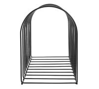 Mipcase Estantería de Escritorio de Hierro Industrial Negra Grande, Estante Semicircular Multifuncional para Oficina y Hogar, Librería Metálica para Organización y Ahorro de Espacio