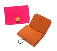 Mipcase Estuche de Viaje para Aceites Esenciales, Bolsa de Almacenamiento de Fieltro y Fibra Química, Fácil de Transportar y Guardar, Paquete de 2 Unidades para Cosméticos y Artículos