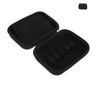 Mipcase Estuche Rígido Portátil para Aceites Esenciales 10 Ml Organizador de Viaje 10 Frascos Roll-On Material EVA Negro Bolsa Compacta para Almacenamiento y Transporte