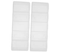 Mipcase Estuche Transparente para Chips De Póker 100 Piezas, Bandeja Profesional De Plástico con Tapa, Organización Doméstica para Juegos De, Soporte Multi Compartimento, Pack 2 Unidades