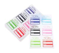 Mipcase Etiquetas Electrostáticas para Parabrisas Coche sin Pegamento, 240 Unidades en 6 Colores, Pegatinas para Recordatorios de Servicio y Próxima Revisión, Compatibles Varios Modelos
