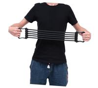 Mipcase Expansor de Pecho Ajustable con Cuerdas de Resistencia Entrenador de Brazos y Hombros con Muelles Desmontables para Ejercicio de Tracción y Fortalecimiento Muscular