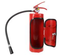 Mipcase Extintor De Incendios Caja Metálica para Vino Soporte Almacenamiento Grande Hierro y Plástico Uso para Bomberos y Hombres Caja Forma De Extintor para Bar y Hogar