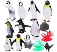 Mipcase Figuras Pingüino Miniatura de Animales Polares Juguete Decorativo Realista Modelo de Pingüino para Coleccionistas y Aprendizaje Infantil