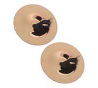 Mipcase Finger Cymbals de Cobre Resistentes para Danza del Vientre Mini Platillos de Mano para Instrumento de Percusión para Enseñanza Musical Fiestas y Actuaciones