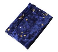 Mipcase Funda de Libro de Tela Hecha a Mano A6 Cubierta Protectora Estampado Dorado de Estrellas y Luna Diseño Exclusivo para Escuela Oficina y Uso Personal