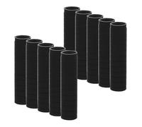 Mipcase Funda de Silicona Antideslizante para Bolígrafos 40X10Mm 10 Unidades Negras Cubierta Protectora Ergonómica para Lápices y Bolígrafos Rollerball Agarre Cómodo para Oficina y