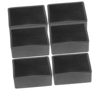 Mipcase Fundas Protectoras Elásticas para Patas De Muebles 40x60mm Negras, Cubiertas para Pies De Mesa y Silla, Set 8 Piezas, Uso Doméstico Interior y Salón