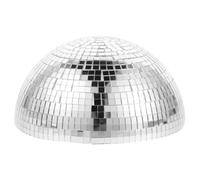 Mipcase Globo de Espejo para Jardín de Acero Inoxidable 15cm, Decorativo | Acabado Espejo Pulido, Diseño Hueco de Media Esfera, para Estanques, Estantes y Eventos al Aire