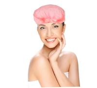 Mipcase Gorros De Baño Desechables 100 Piezas Tamaño Único Rojo Protección Para Cabello Mujer Uso En Ducha Salón Belleza