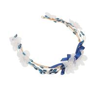 Mipcase Handmade Soft Clay Bridal Headdress Rhinestone Wedding Hair Accessory Lightweight Comfortable Fit Veil Companion For Brides