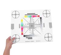 Mipcase Herramienta de Calibración de CCTV 40X30 CM Adhesiva Tarjeta de Prueba de Lentes Profesional para Ajuste de Enfoque y Resolución Comprobador de Calidad de Imagen para Monitor y