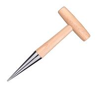 Mipcase Herramienta de Perforadora de Madera Dispensador Ergonómico para Trasplante y Plantación para Suministrar y Cosechar Color Madera