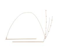 Mipcase Horquilla de Estilo Chino Doble Cadena y Borla Pelo Palillo Cabello de Aleación de Zinc y ABS Diseño Vintage Tamaño Adecuado para Moños y Accesorios de Peinado Adecuado para