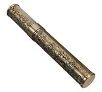Mipcase Humidificador para Cigarros Portátil Tubo Metálico Hermético Individual Tamaño Compacto Color Bronce Estuche de Viaje para Almacenamiento y Conservación en Exteriores Smokers