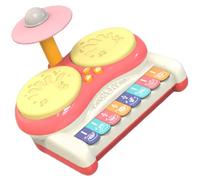 Mipcase Instrumento Musical Multifunción para Educativo y Piano de Percusión Juguete Seguro y Duradero para Bebés para Iniciación Musical y Desarrollo Sensorial Color Rosa sin