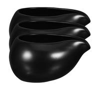 Mipcase Jarra de Cerámica para Salsa de Leche 3 Piezas Dispensador de Salsa Pequeño y Ligero Tazones de Condimentos para Restaurante Adecuado para Café Miel en Cocina y Barra