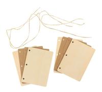 Mipcase Juego de 2 Libretas de Votos Matrimoniales de Madera DIY Papel Kraft Artesanal y Cubierta Rústica 2 Unidades para Bodas y Regalos Originales en Decoración y Manualidades