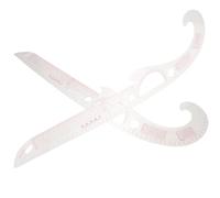 Mipcase Juego de 2 Reglas Curvas de Costura de Plástico para Sastre Herramienta de Medición Profesional para Corte y Dobladillos Adecuado para Diseño y Confección de Prendas