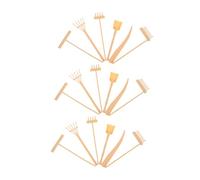 Mipcase Juego De 3 Rastrillos Rastrillos De Meditación Zen para Arena De Mano Bandeja De Arena Accesorio para Bonsái Zen Herramientas De Mesa para