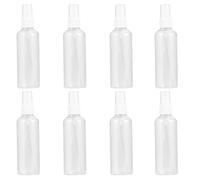 Mipcase Juego de 8 Botellas Pulverizadoras Rellenable de 100 Ml Spray de Niebla Fina Plástico Transparente para Subenvasado y Almacenamiento de Líquidos Cosméticos y Perfumes