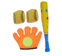 Mipcase Juguetes de Béisbol Infantil Interactivo para Exterior Juego Suave de Bate y Pelota Mejora Coordinación y Habilidades de Bateo Material EVA Seguro Estilo Aleatorio Kit Completo