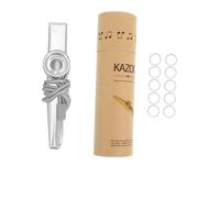 Mipcase Kazoo Profesional de Metal para Adultos Diáfragmas de Flauta y Ligera para y Aprendizaje Musical