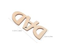 Mipcase Kit de Manualidades Día del Padre 30 Piezas Adornos Colgantes de Madera sin Terminar Etiquetas y Formas de Madera Pintables para Decoración DIY Creativa y Regalos