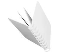 Mipcase Libro de Hojas Sueltas para Sublimación de Frp Blanco Diseño Romántico, Álbum DIY Delicado para Bodas y Aniversarios, 4 Páginas