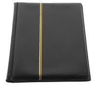 Mipcase Libro Organizador de Monedas Coleccionables 250 Ranuras, Álbum Protector Transparente para Colección de Monedas Antiguas y Conmemorativas, Tamaño Compacto, Color Negro, Adecuado