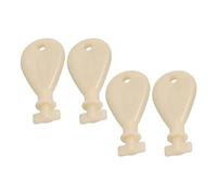 Mipcase Llave para Dispensador de Toallas de Papel Higiénico Juego de 4 Llaves Triangulares de Plástico Blanco Compatible Portarrollos Comerciales para Uso en Baños y Oficinas